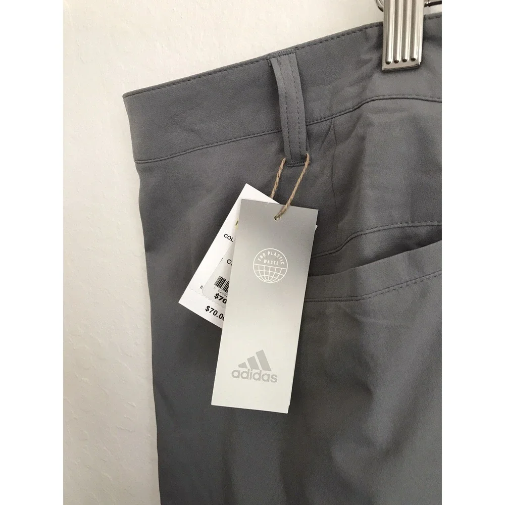 Adidas Performance Golf Shorts Mens Size 50 Moisture Wicking Gray NEW